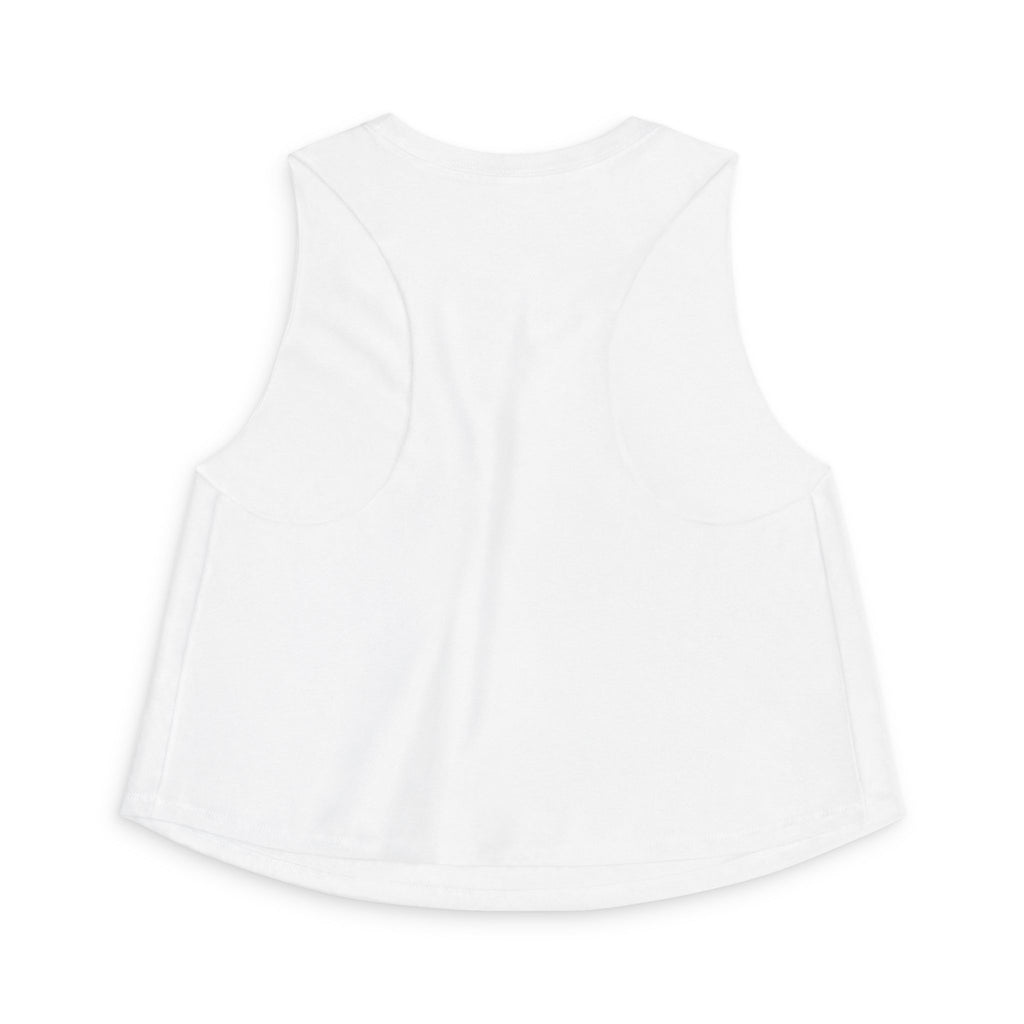 Women's Crop Top – 'Thank You' Heart Cat Graphic Crop Tank