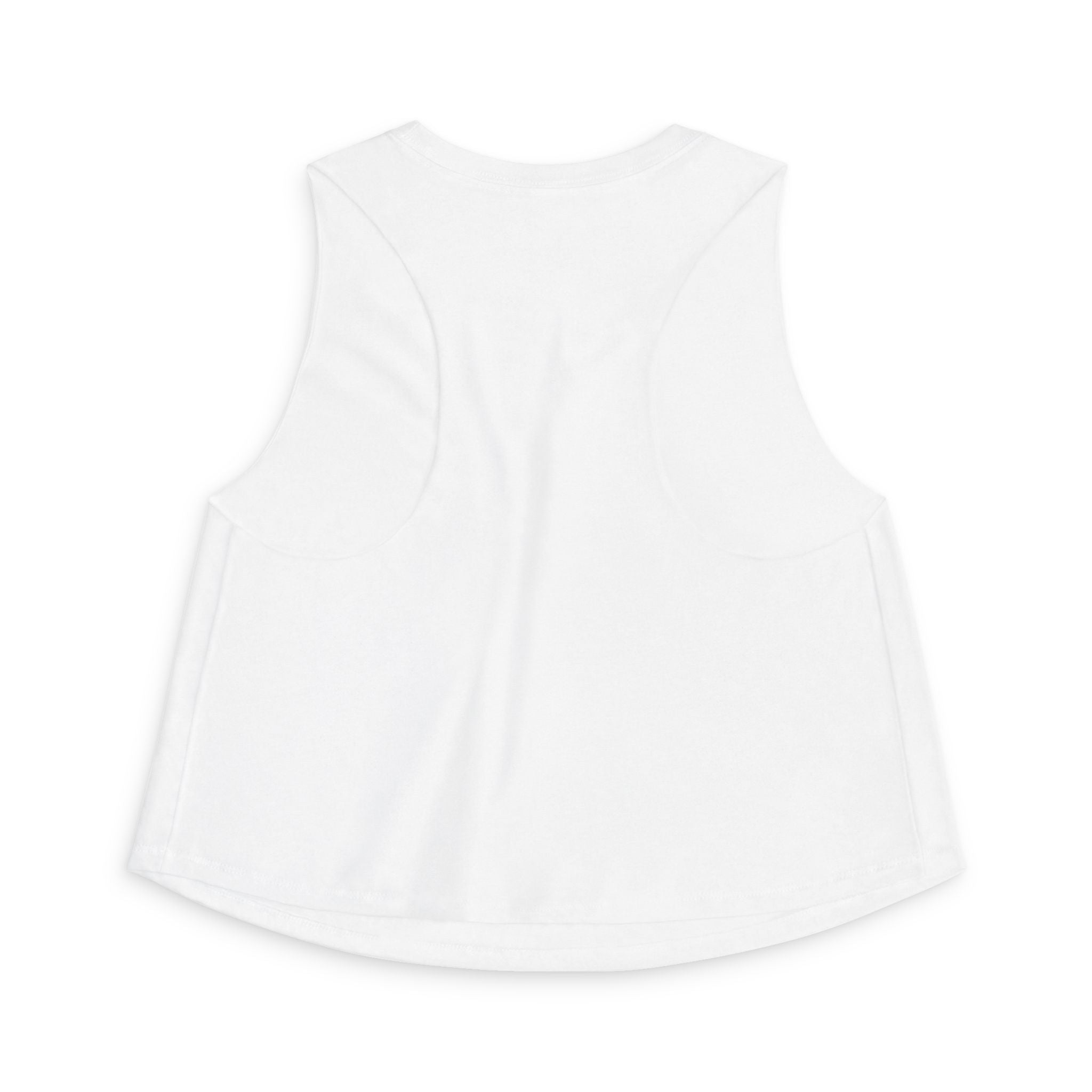 Women's Crop Top – 'Thank You' Heart Cat Graphic Crop Tank